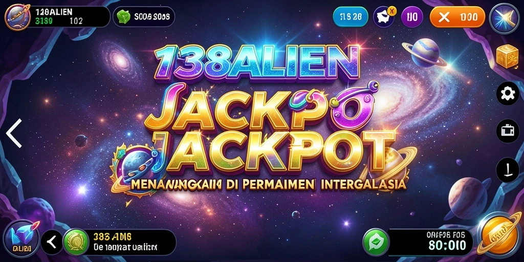 Screenshot gameplay Slot 138ALIEN dengan grafis yang memukau.