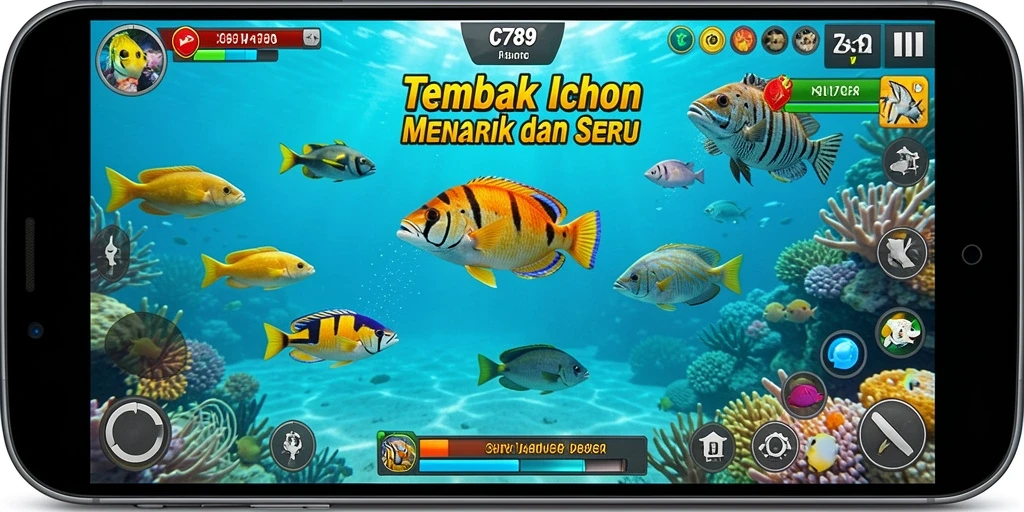 Tampilan gameplay C789 yang seru dan penuh warna.
