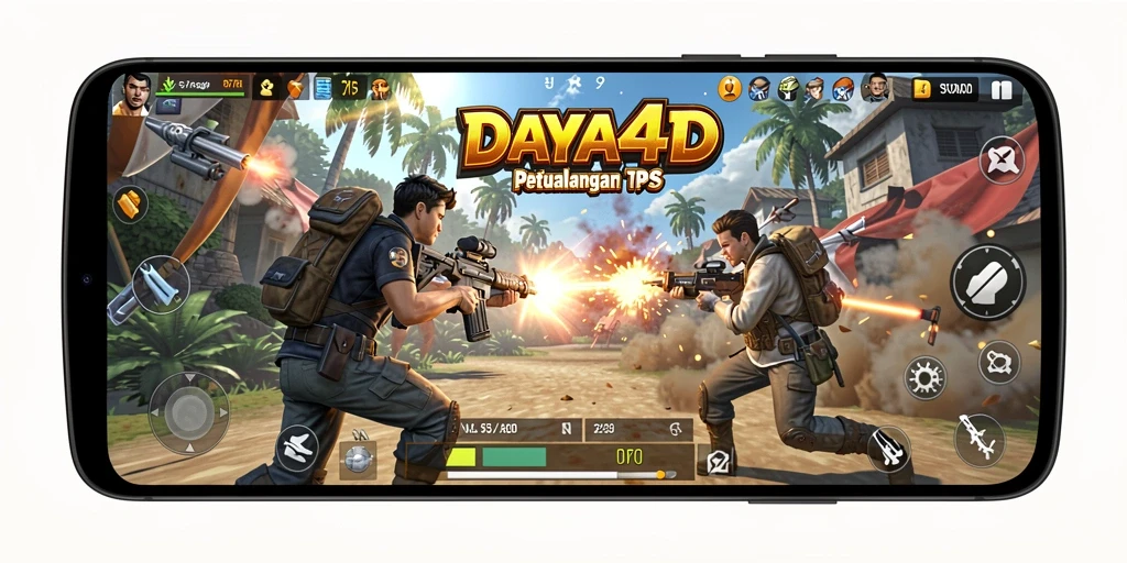 Tangkapan layar menampilkan aksi mendebarkan dari gameplay TPS DAYA4D.