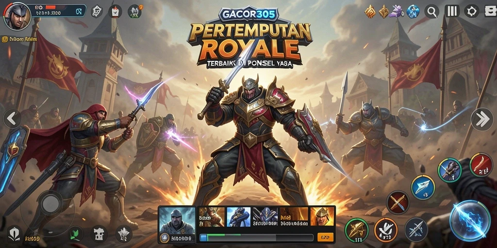 Tampilan gameplay intens dari GACOR305 dalam pertempuran Battle Royale.