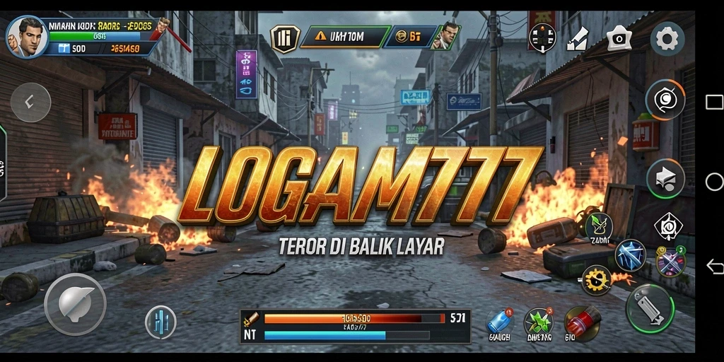 Tampilan menegangkan dari gameplay LOGAM777 yang mencekam.