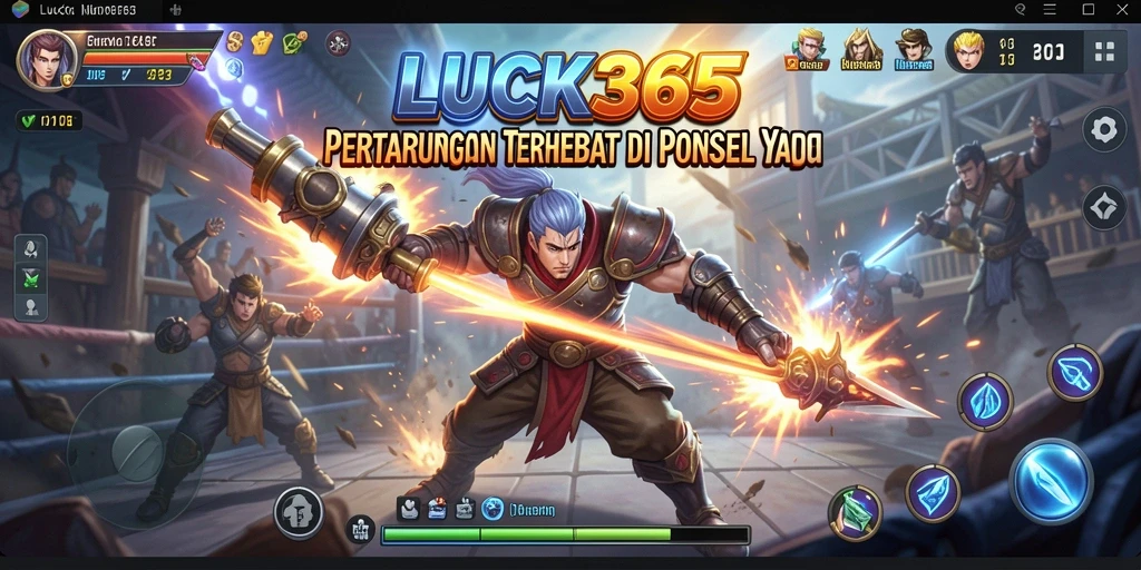 Tampilan gameplay LUCK365 yang penuh aksi dan pertarungan seru.
