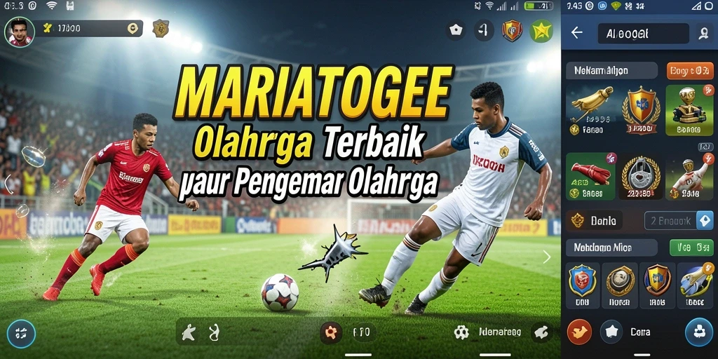 Tampilan gameplay menarik dari MARIATOGEL yang penuh aksi olahraga.