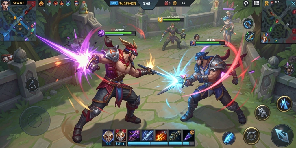 Screenshot gameplay RAJAPANEN yang menampilkan pertarungan seru.